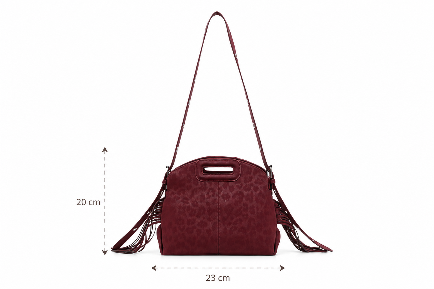 Dimension sac à frange femme